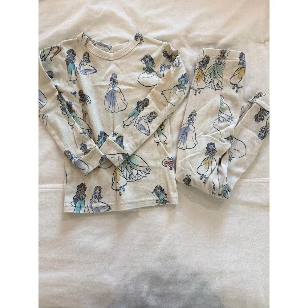 Baby Gap Disney Princess Pajama Set 4 Years Organic Cotton